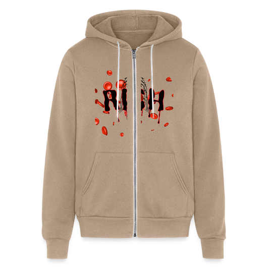 RICHVAINZ / HANES * Bella + Canvas Unisex Full Zip Hoodie - tan